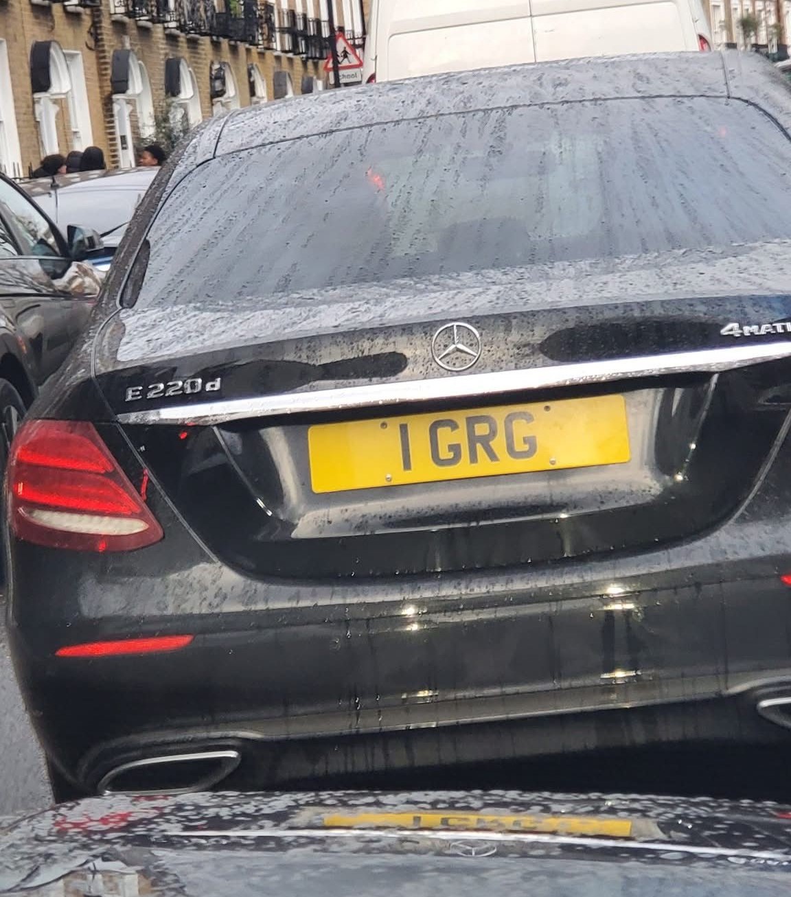 Embassy Diplomatic Flag UK Number Plate of Georgia - 1 GRG